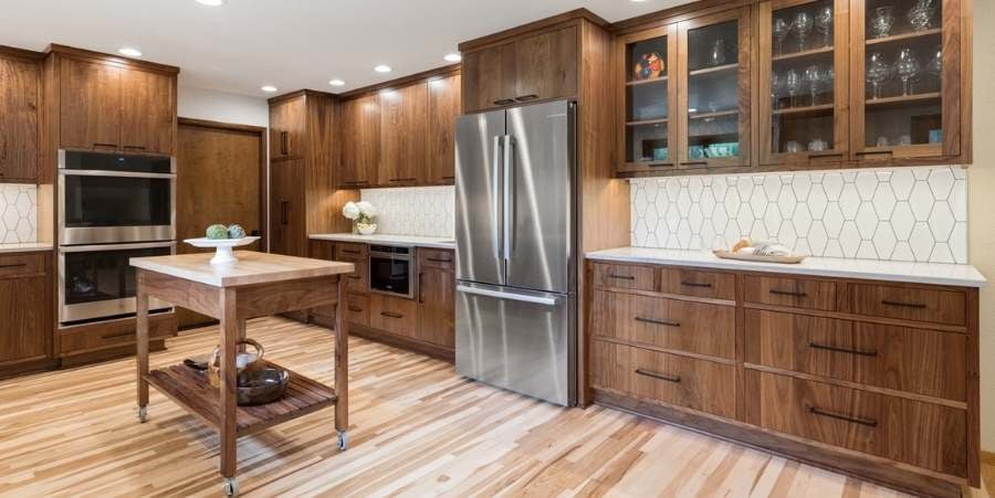 New kitchen flooring and cabinets