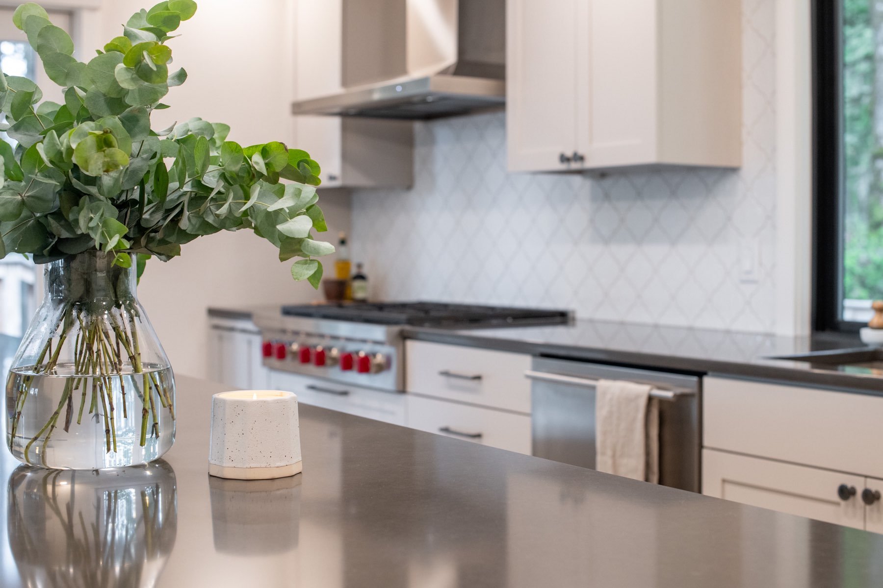 Kitchen Island With Appliances In Kitchen Remodel By Corvallis Custom Kitchens & Baths