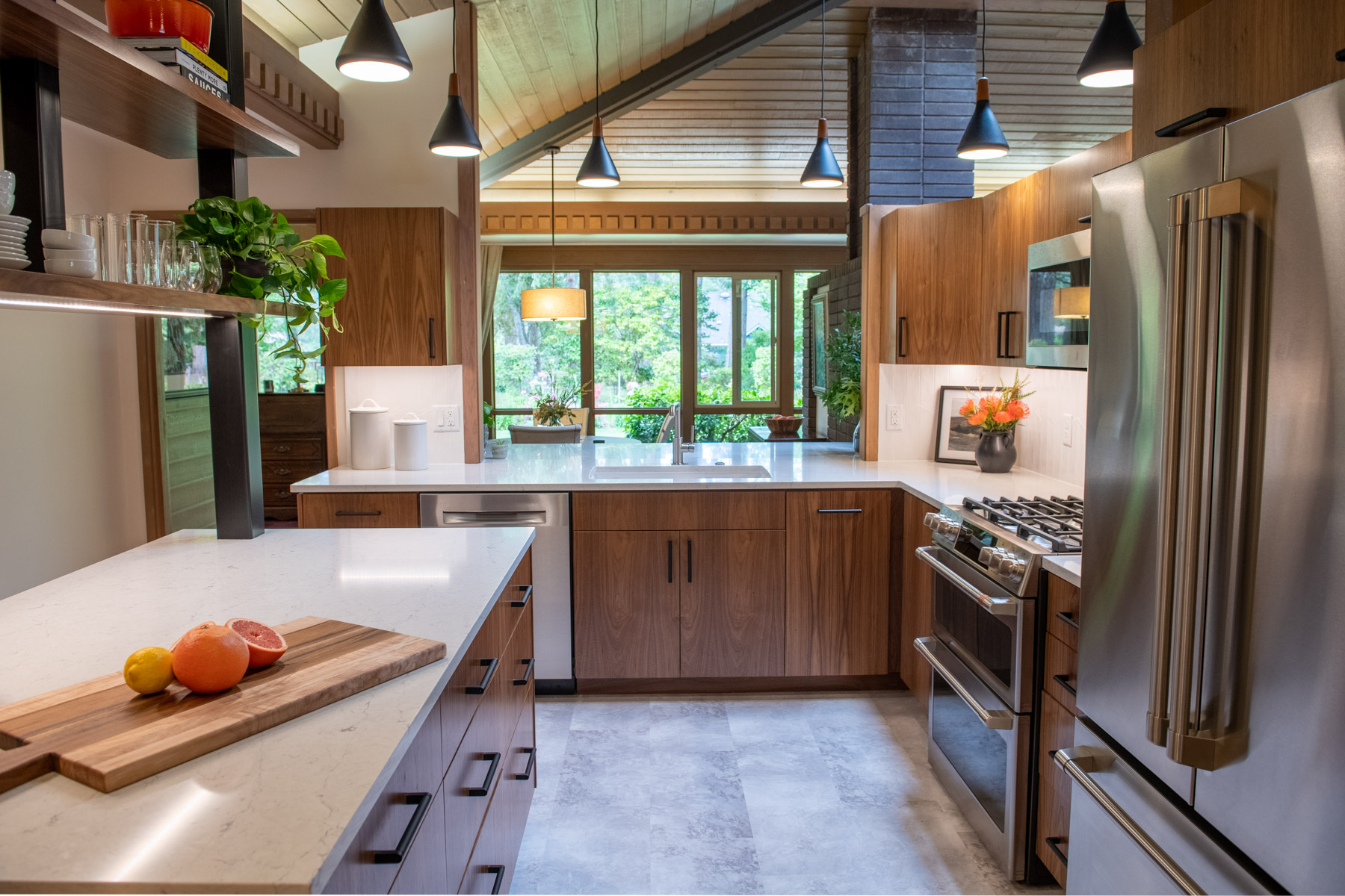 brown wooden rustic kitchen with white countertops by Corvallis Custom Kitchens & Baths in Oregon brown wooden rustic kitchen with white countertops by Corvallis Custom Kitchens & Baths in Oregon